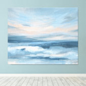 Toile Marée basse - Peinture Abstraite du paysage marin (Insitu (Plancher de Bois))