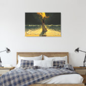 Toile Marée Dorée de Solitude | Marées Célestes (Insitu(Chambre))