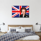 Toile Margaret Thatcher - Drapeau britannique (Insitu(Chambre))