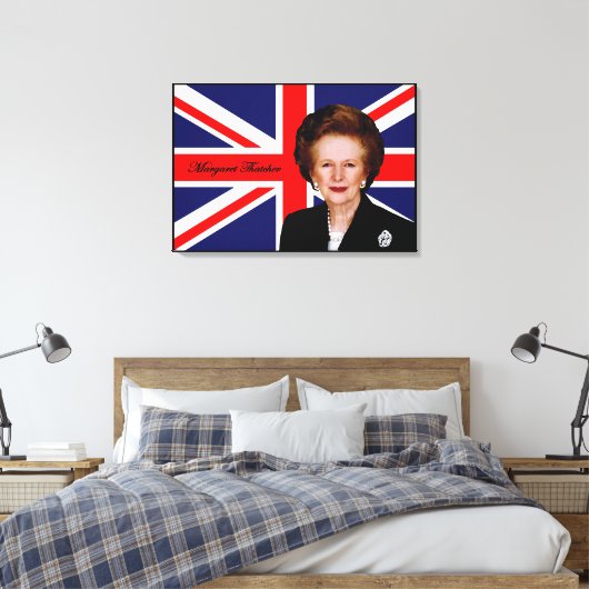 Toile Margaret Thatcher - Drapeau britannique (Insitu(Chambre))