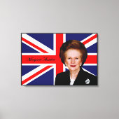 Toile Margaret Thatcher - Drapeau britannique (Recto)