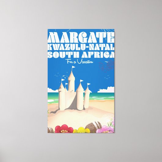 Toile Margate, KwaZulu-Natal - Afrique du Sud imprimé vo (Recto)