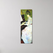 Toile Marguerite Gachet au piano par Vincent van Gogh (Recto)