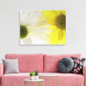 Toile Marguerite jaune et blanc (Insitu(Salon))