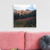 Toile Marguerites Blanches Mtns De Talkeetna Violet. (Insitu(Salon))