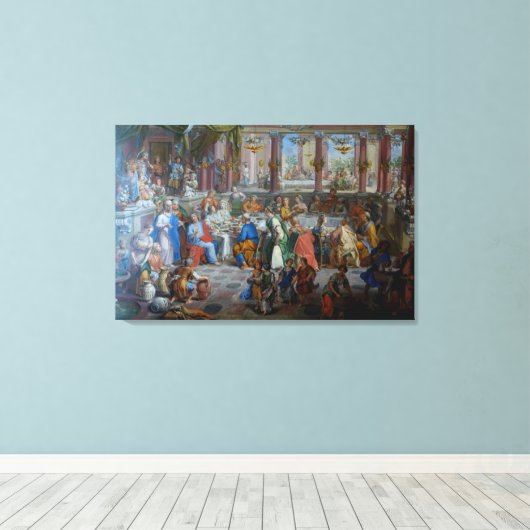 Toile Mariage à Cana (Insitu (Plancher de Bois))