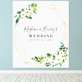Toile Mariage Affiche de bienvenue, Affiche de bienvenue (Insitu (Plancher de Bois))