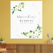 Toile Mariage Affiche de bienvenue, Affiche de bienvenue (Insitu(Salon))