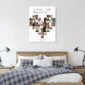 Toile Mariage Anniversaire Moderne Coeur Photo Collage (Insitu(Chambre))