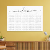 Toile Mariage blanc - Bienvenue - Nombre de tables (Insitu(Salon))