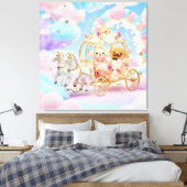 Toile Mariage de chiot mignon Carrosse de conte de fées (Insitu(Chambre))