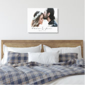 Toile Mariage de script de calligraphie photo personnali (Insitu(Chambre))