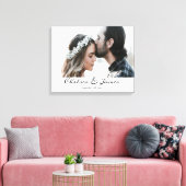 Toile Mariage de script de calligraphie photo personnali (Insitu(Salon))