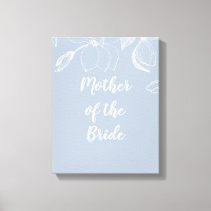 Toile Mariage Dusty Blue White Magnolias