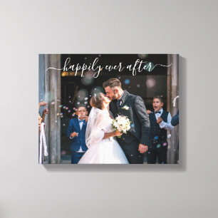 Toile Mariage élégant de photo Après pour toujours
