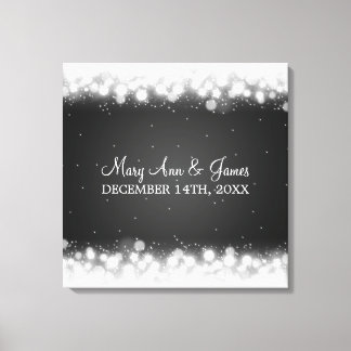 Toile Mariage élégant Favor Magic Sparkle Black