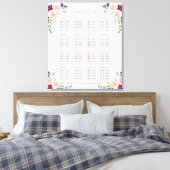 Toile Mariage floral de safran rose de Bourgogne (Insitu(Chambre))