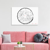 Toile Mariage Guest Book Alternative - Imprimé Canvas (Insitu(Salon))