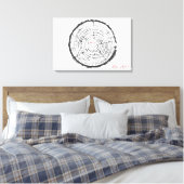 Toile Mariage Guest Book Alternative - Imprimé Canvas (Insitu(Chambre))
