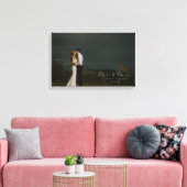 Toile Mariage Love Full Photo Portrait Personnaliser (Insitu(Salon))