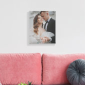Toile Mariage moderne Elégant photo complète personnalis (Insitu(Salon))