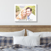 Toile Mariage Moderne Typographie Toujours Amoureux Phot (Insitu(Chambre))