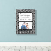 Toile Mariage Motif noir moderne photo Mariage Vow (Insitu (Plancher de Bois))