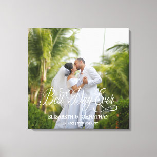 Toile Mariage personnalisé le meilleur jour