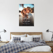 Toile Mariage photo signe de bienvenue calligraphie mode (Insitu(Chambre))