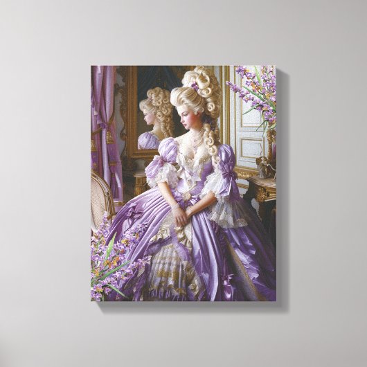 Toile Marie Antoinette Lavender Queen (Recto)