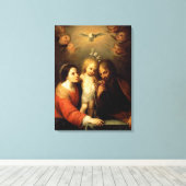 Toile Marie, Jésus et Joseph (Insitu (Plancher de Bois))