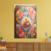 Toile Marie, Jésus et les Anges (Insitu(Salon))