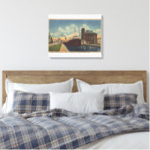 Toile Marie, MI - Vue du cargo quittant MacArthur (Insitu(Chambre))