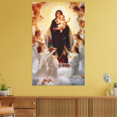 Toile Marie Reine des Anges Jésus (Insitu(Salon))