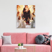 Toile Marie Reine des Anges Jésus (Insitu(Salon))