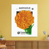 Toile Marigold Vintage Seed Packet (Insitu(Salon))