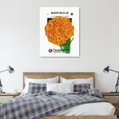 Toile Marigold Vintage Seed Packet (Insitu(Chambre))