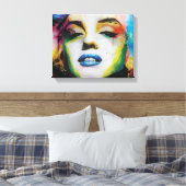 Toile Marilyn Art Premium Wrapped Canvas (Gloss) (Insitu(Chambre))