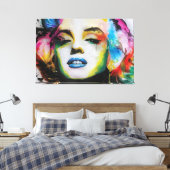 Toile Marilyn Art Premium Wrapped Canvas (Gloss) (Insitu(Chambre))