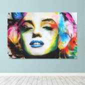 Toile Marilyn Art Premium Wrapped Canvas (Gloss) (Insitu (Plancher de Bois))