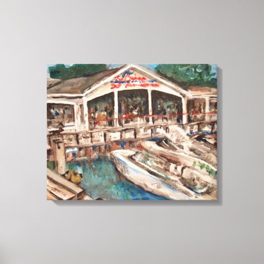 Toile "Marina at Western Bay" Kelley's Island, Ohio (Recto)