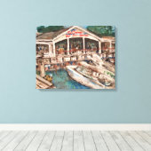 Toile "Marina at Western Bay" Kelley's Island, Ohio (Insitu (Plancher de Bois))