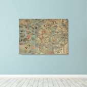 Toile Marina de Carta - Carte des Créatures Anciennes du (Insitu (Plancher de Bois))