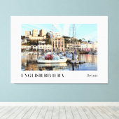 Toile Marina de Torquay, Riviera anglaise, Devon (Insitu (Plancher de Bois))