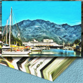 Toile Marina Vallarta Côte Mexicaine 0946 Art