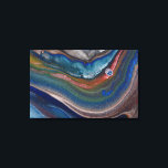 Toile Marine Bleu Cuivre Boucles métalliques Marbre Liqu<br><div class="desc">Ce design a été créé à partir de ma peinture acrylique fluide unique. Il peut être personnalisé en cliquant sur le bouton personnaliser et en ajoutant un nom, des initiales ou vos mots préférés. Contactez-moi à l'adresse colorflowcreations@gmail.com si vous souhaitez que ce design soit disponible sur un autre produit. Achetez...</div>