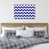 Toile Marine et White Zigzag (Insitu(Chambre))