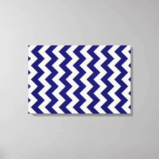 Toile Marine et White Zigzag (Recto)