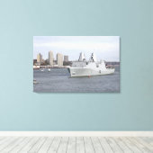 Toile Marines et navigateurs gèrent les rails (Insitu (Plancher de Bois))