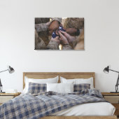 Toile Marines plient un drapeau américain (Insitu(Chambre))